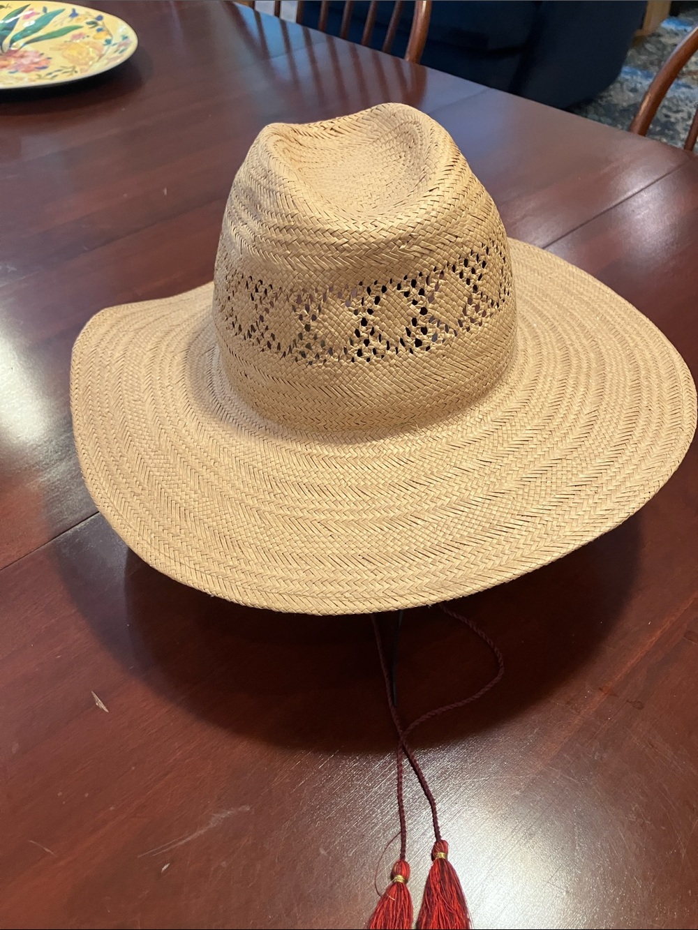 Lucky Brand Wide Brim Straw Sun Hat - Natural Beige